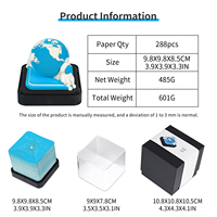Kalender Bumi 3D 2027 yang Dapat Disesuaikan, Seni Kertas Meja Baru, Ukiran Laser, Kertas Catatan Lepas, Memo Pad Blok Lembaran Lepas