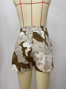 Ingrosso 2025 estivo nuovo stile Vintage Mini skort per le donne moda Camo irregolare <span class=keywords><strong>Culotte</strong></span> mezza vita Shorts gonna - Product Image 6
