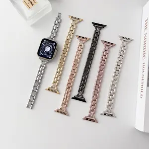Тонкая D-образная пряжка с алмазным покрытием ремешок для Apple watch