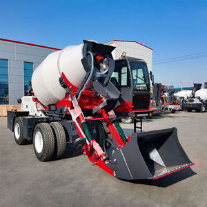 Camion malaxeur à béton autochargeant haute efficacité CHITU, centrale de malaxage mobile, réservoir de 5,5 m, malaxeur multifonctionnel pivotant à 270° - Product Image 4