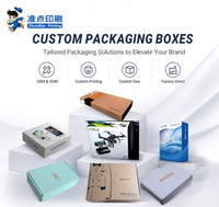 Boîte en carton ondulé personnalisée avec logo, recyclable, surface lisse, impression couleur intégrale, emballage rigide pour la vente au détail de produits numériques 3C
