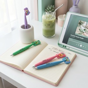 Stylo bille fantaisie Vanco Cloud Paw avec logo personnalisé, fabrication OEM, papeterie Kawaii pastel, cadeau pour enfants, étudiants, école, bureau - Product Image 2