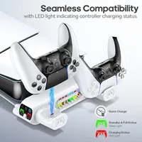 Pour playstation 5 PS5 Slim Console support de refroidissement horizontal PS5 Slim contrôleur chargeur pour Playstation 5 Slim Disc & Digital Ed