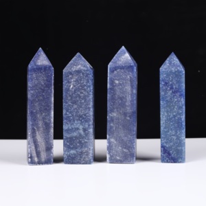 Torre de Aventurina Azul al por Mayor, Tallada a Mano, Punta de Cristal Brillante para Sanación Energética y Colección - Product Image 1