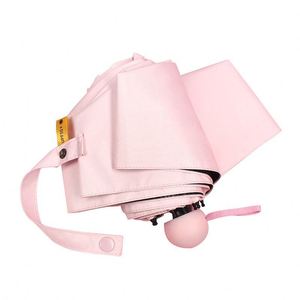 Wholesale UV Custom Logo Small Size 5 <b>Folding</b> Pocket Small Capsule Umbrella Mini Compact Umbrella for the Women - Product Image 2