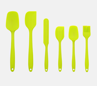 Direct du fabricant 6 pièces intégré Silicone crème grattoir gâteau spatule ensemble cuisson et pâtisserie trousse à outils pour gâteau outils