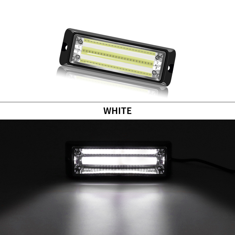 Car LED Work Light bar COB Flashing Warning Light for Trucks Ships Freight Vehicles and Other Car Accessories