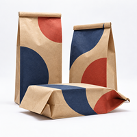 Sachet Doypack en Papier Kraft Naturel ECO avec Fermeture Zip Refermable de Qualité Alimentaire pour l'Emballage du Thé Biologique