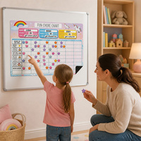 Tableau magnétique de suivi des bonnes habitudes et de récompenses pour enfants, favorisant l'autodiscipline et la propreté