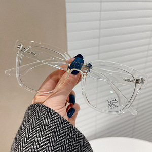 Monturas de gafas Oo rectangulares TR90, montura completa unisex con remaches punteados, protección contra la luz azul para estudiantes, protección contra la miopía - Product Image 2
