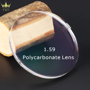 Goede Kwaliteit Pc Oogbril Lens Polycarbonaat 1.59 Ar Coating Poly Optische Lens Voor Glas