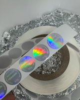 Autocollants en aluminium transparents personnalisés, imprimés, durables, imperméables, autocollants en rouleau avec logo, pour utilisation en supermarché, avec formes personnalisées