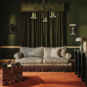 Divano di Lusso in Tessuto Stampa Zebra con Cuscini in Spugna, Moderno Divano a Tre Posti Imbottito con Stampa Animale, <span class=keywords><strong>Arredamento</strong></span> di Tendenza per Soggiorno - Product Image 4