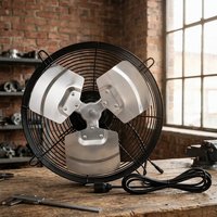 Ventilateur d'extraction à volet métallique EC Motor 350 mm (14 pouces) à faible bruit, carré, écoénergétique avec contrôleur de température et d'humidité