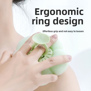 Modern Cute Flower-Shaped Dense <b>Milk</b> Foam SPA <b>Bath</b> Scrubbing Tool Hanging Suction Non-Scattering Flower Shower Ball - Product Image 3