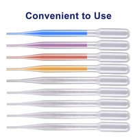 Clair 1ml 2 3 5 10ml jetable gradué en plastique transfert Pipette compte-gouttes en plastique pâturage Pipette conseils