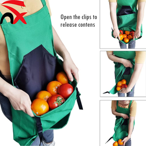 Tablier de récolte personnalisé avec logo, en tissu Oxford, avec poches, pochette de récolte, tablier imperméable <span class=keywords><strong>pour</strong></span> jardiniers - Product Image 3