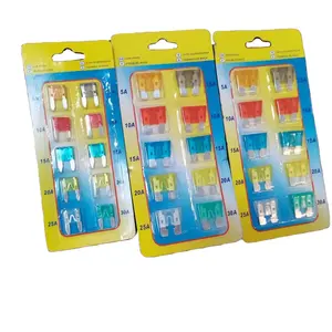 Stock Mini Blade Car Fuse Assortment 10 Amp Automotive Replacement Mini Fuses