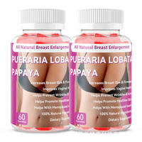Bonbons gélifiés naturels à la Pueraria Lobata et à la papaye pour une croissance mammaire plus pleine et plus ferme, complément vitaminique pour femmes, effet BBL
