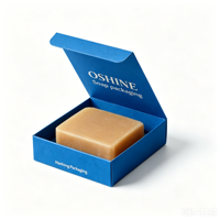 Boîte à savon en papier kraft écologique personnalisée avec fond à fermeture à pression, emballage pour savon artisanal, savon de bain, boîte cadeau pour parfum, échantillon gratuit