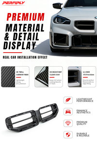 Kit de conversion de calandre avant en fibre de carbone sèche noire brillante de style MP pour BMW M2 G87 2023+ de Perfiply Car <span class=keywords><strong>Auto</strong></span> Body Systems - Product Image 3