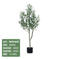 Arbre d'olivier artificiel en gros, bonsaï en PE, petite plante décorative d'intérieur avec un design floral réaliste pour une utilisation en intérieur et en extérieur