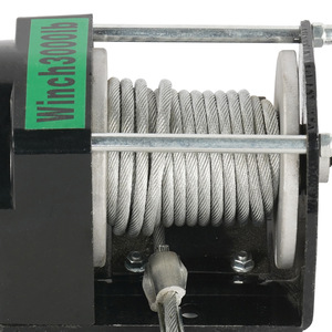 Treuil électrique 12V 3000LBS avec câble en acier de <span class=keywords><strong>6M</strong></span>, télécommande portable, pour ATV, UTV, camions, récupération tout-terrain, remorques de bateaux - Product Image 3