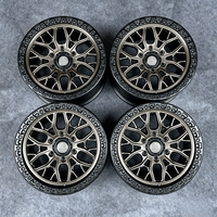 Jantes tout-terrain en alliage d'aluminium noir forgé sur mesure avec anneaux anti-chute 20 pouces 6x139.7 Convient aux jantes Jeep Wrangler JL