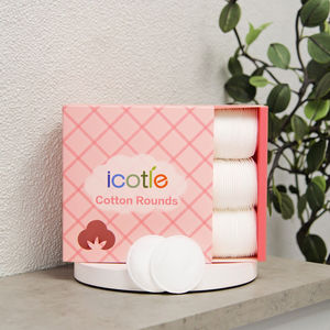 Tampons démaquillants en <span class=keywords><strong>coton</strong></span> 100% écologiques de haute qualité - Disques en <span class=keywords><strong>coton</strong></span> ronds hypoallergéniques et tampons pour le visage - Product Image 1