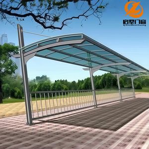 Auvent de voiture en alliage d'aluminium de qualité supérieure, durable, imperméable, taille et style personnalisables pour abri de stationnement extérieur - Product Image 3