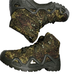 TSB07-2 Russia Camoflage Outdoor Middle Cut Ankle <b>Hiking</b> <b>Boots</b> Heavy Duty and Long Lasting Tactical <b>Boots</b> OD Dark Green - Product Image 1
