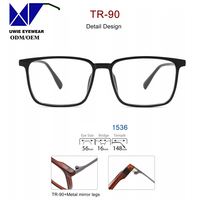 Lunettes de lecture progressives multifocales anti-lumière bleue classiques carrées confortables, monture intégrale unisexe, taille UWIE 56-16-148