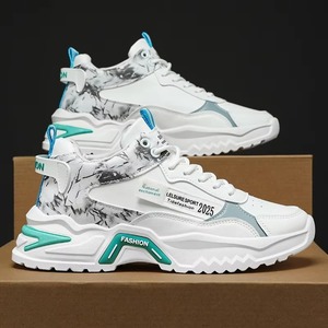Venta al por Mayor de Fábrica: Zapatos Deportivos para Hombre, Transpirables, de Malla, con Suela Gruesa y Amortiguación para Correr - Product Image 4