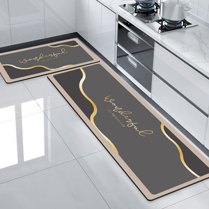 Tapis de sol de cuisine personnalisé imperméable et résistant à l'huile avec tampon absorbant de terre de diatomées amovible et non lavable doux - Product Image 2