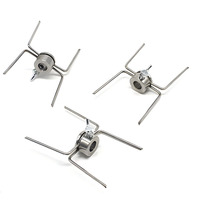 Kit de rôtissoire universel en acier inoxydable pour barbecue, brochettes et fourchettes à viande pour poulet au charbon de bois