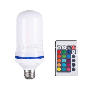Flameless Led Candle <b>Light</b> <b>Bulb</b> 51 leds Remote Control Color Changing For Bars <b>Decoration</b> - Product Image 1