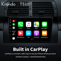 Écran de voiture Krando Android Car-play Auto Radio 1280*720 écran tactile GPS Navigation 8core DSP pour BMW X5 E39 E53 1999-2006