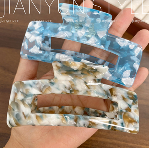 Accesorios para el Cabello de Mujer, Pinza de <span class=keywords><strong>Pelo</strong></span> Cuadrada de Acetato de 10.5 cm, Pinza de <span class=keywords><strong>Pelo</strong></span> Grande Personalizada, Pinza de <span class=keywords><strong>Pelo</strong></span> Tipo Garra de Tiburón, Venta al por Mayor - Product Image 5