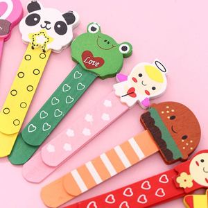 Portable Adorable Cartoon Wooden Ruler <b>Bookmark</b> Cute School Office Wooden <b>Bookmarks</b> Stationery <b>Gift</b> Factory Direct - Product Image 3