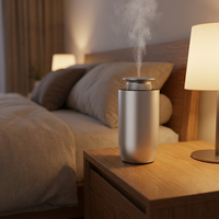 Diffuseur d'huiles essentielles sans eau Dermey Home, nébuliseur à air froid pour chambre, bureau, voiture, diffuseur d'arômes, bouteille en verre de 20 ml