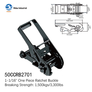 ตัวรัดสายรัด<span class=keywords><strong>แบบ</strong></span>หัวเข็มขัดชิ้นเดียว ขนาด 1-1/16 นิ้ว รับน้ำหนักได้ 1500 กก. ชุบสังกะสีสีดำหรือเคลือบอิเล็กโทรโฟรีซิส สำหรับยึดสินค้าในรถ - Product Image 4