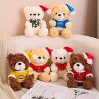 Chapeau rouge ours en peluche peluche canapé I Love U noeud papillon grand couple mariage ours en peluche peluche ours en peluche poupée cadeau pour enfants