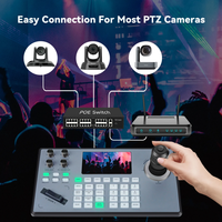 4K NDI AI Seguimiento automático 30X Zoom PTZ Cámara con controlador de joystick Sistema de transmisión en vivo para transmisión en vivo