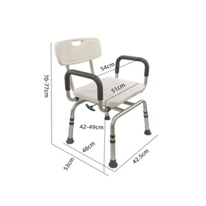 Silla de ducha antideslizante de seguridad para baño para ancianos embarazadas discapacitadas - Product Image 3