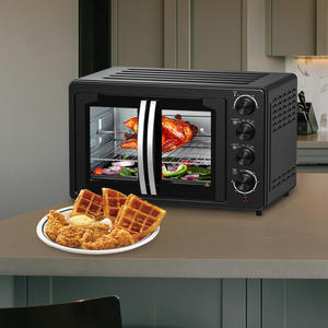 <span class=keywords><strong>Horno</strong></span> <span class=keywords><strong>Tostador</strong></span> Eléctrico Multifunción de 220V con Puerta Francesa, 1600W, Calentamiento por Convección, Capacidad de 35L, para el Hogar y el Automóvil, para Hornear - Product Image 4