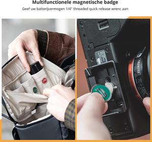กระเป๋ากล้องแบบเป้สะพายหลังสำหรับกล้อง DSLR/SLR มิเรอร์เลส ใส่แล็ปท็อปได้ถึง 15.6 นิ้ว สำหรับช่างภาพ - Product Image 4