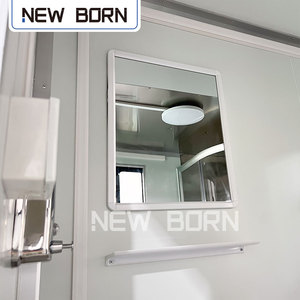 Nuovo Rimorchio Toilette Portatile <span class=keywords><strong>Bron</strong></span> con WC e Lavabo 13.12x6.28x7.38ft per Eventi all'Aperto, Matrimoni, Cantieri Edili - Product Image 4