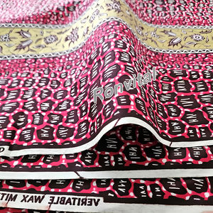 Tissu Africain Bazin <span class=keywords><strong>Riche</strong></span> Fusible en Coton 100% de Haute Qualité, le Plus Populaire, pour Chemises, Rideaux & Robes (Filles) - Product Image 2