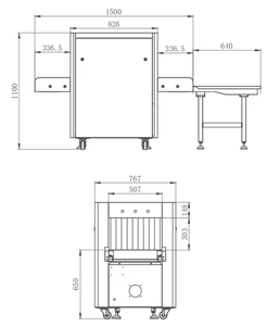 Havaalanı X <span class=keywords><strong>Ray</strong></span> makinesi fiyat TSA güvenlik bagaj tarayıcı bagaj tarama bavul dedektörü kargo muayene tam vücut tarama - Product Image 4