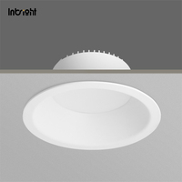 Plafonnier LED encastré dimmable 15W 25W 35W anti-éblouissement en aluminium Dali